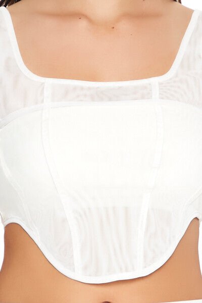  Forever 21 Corset Crop Top - black - Bonton