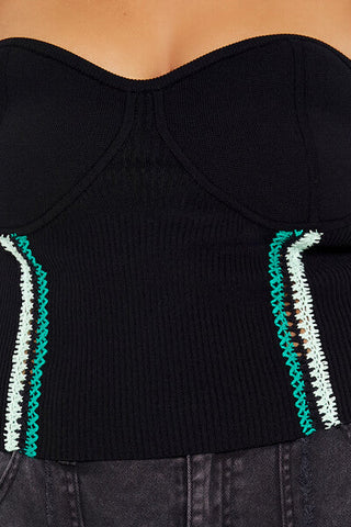 Plus Size Embroidered Tube Top