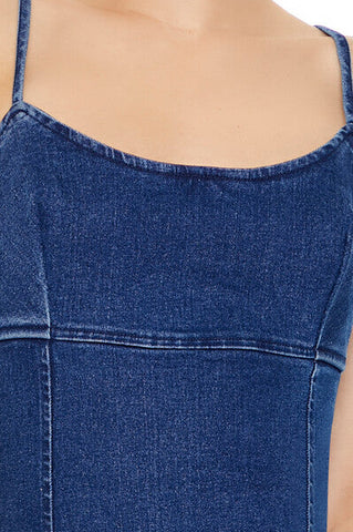 Bodycon Denim Cami Mini Dress