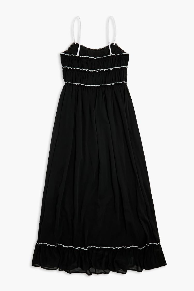  Forever 21 Two-Tone Maxi Dress - black-white - Bonton