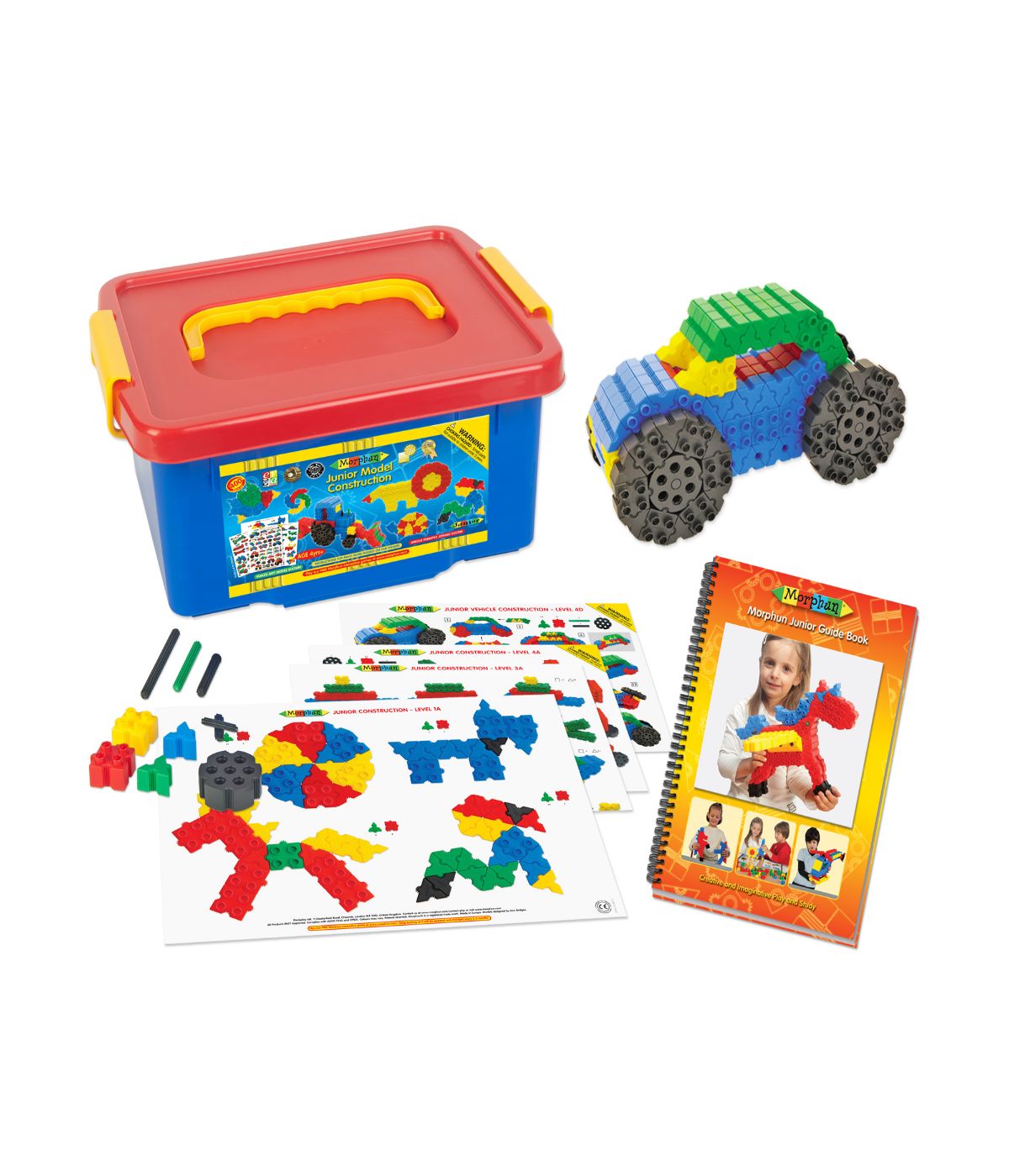  Morphun Junior Model Construction Set: 400 Pcs Multi - Multi - Bonton