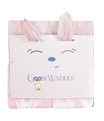 GooseWaddle 2 Pack Newborn Receiving Blanket Poppy Elephant ShadesofPink/Purple