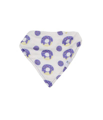 I'm Awesome and Donut 2 Pack Muslin & Terry Cloth Bib Set White/Purple/Red/Yellow