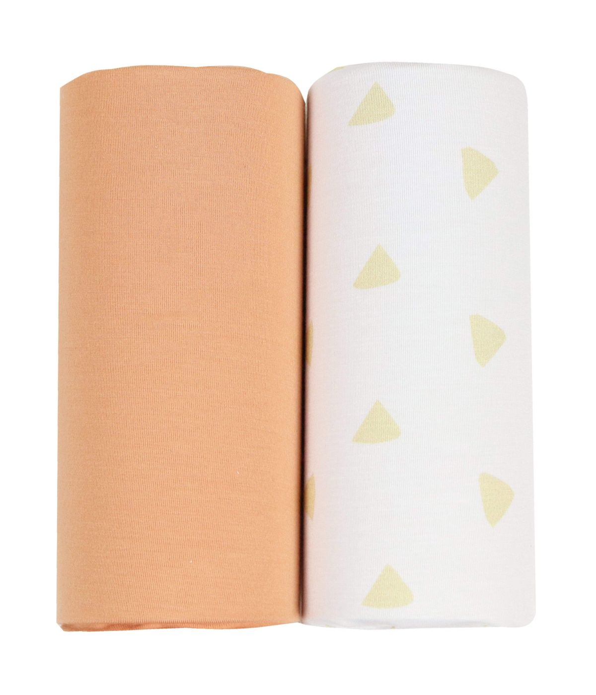 Tan Triangle and Terra Cotta 2 PK Swaddle Blanket Tan/TerraCotta