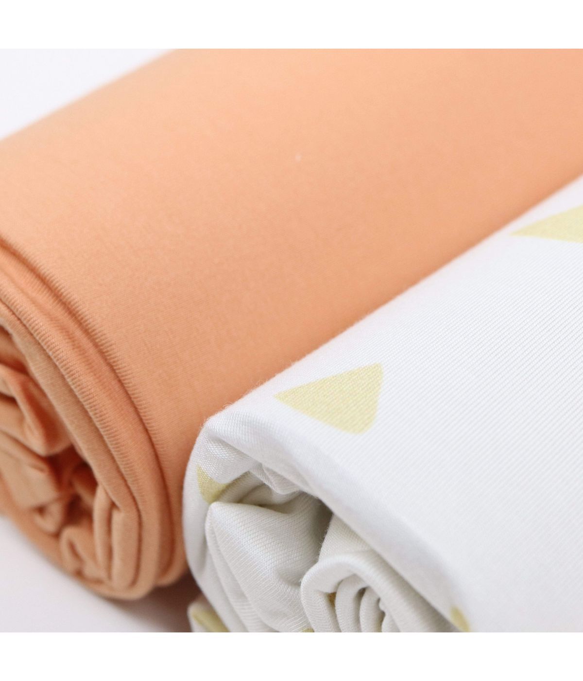  GooseWaddle Tan Triangle and Terra Cotta 2 PK Swaddle Blanket Tan/TerraCotta - Tan, Terra Cotta - Bonton