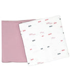 Brick and Rose 2 Pack Swaddle Blanket Muave/Gray