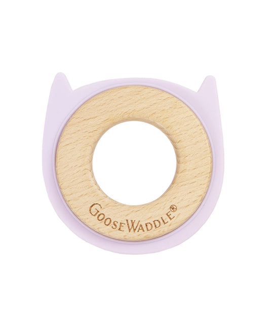 Lavender Animal Teether Wooden + Silicone Lavender