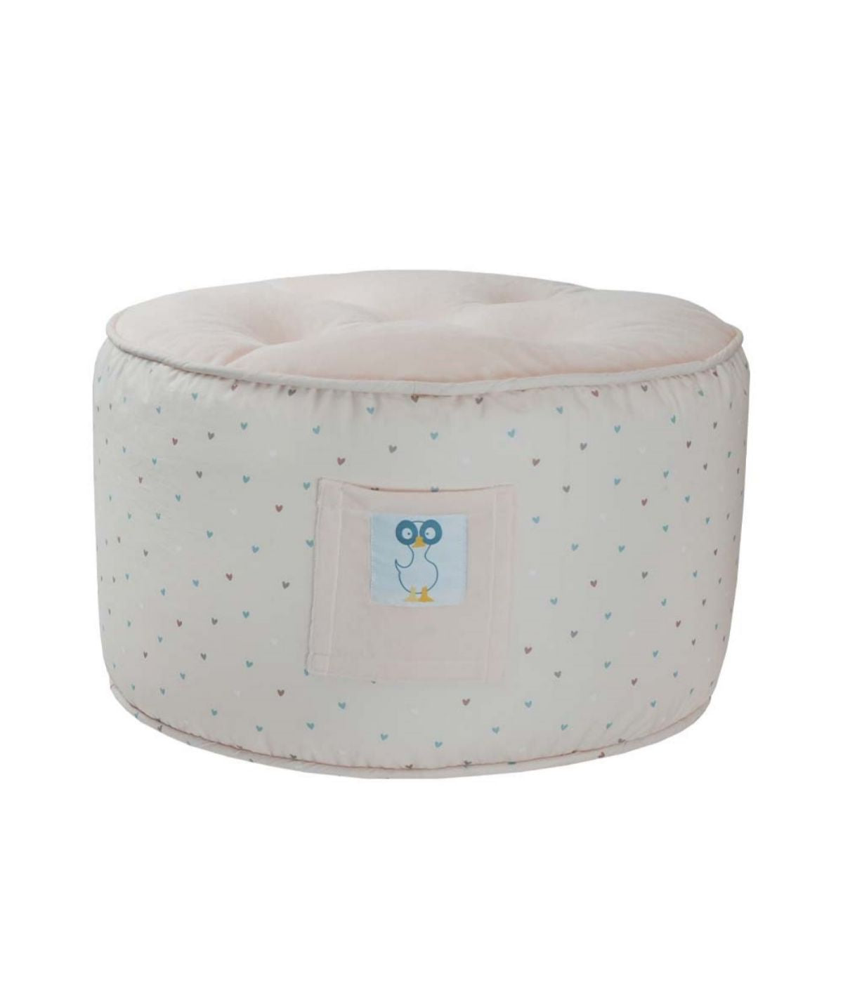 Hearts Toddler Pouf Pink