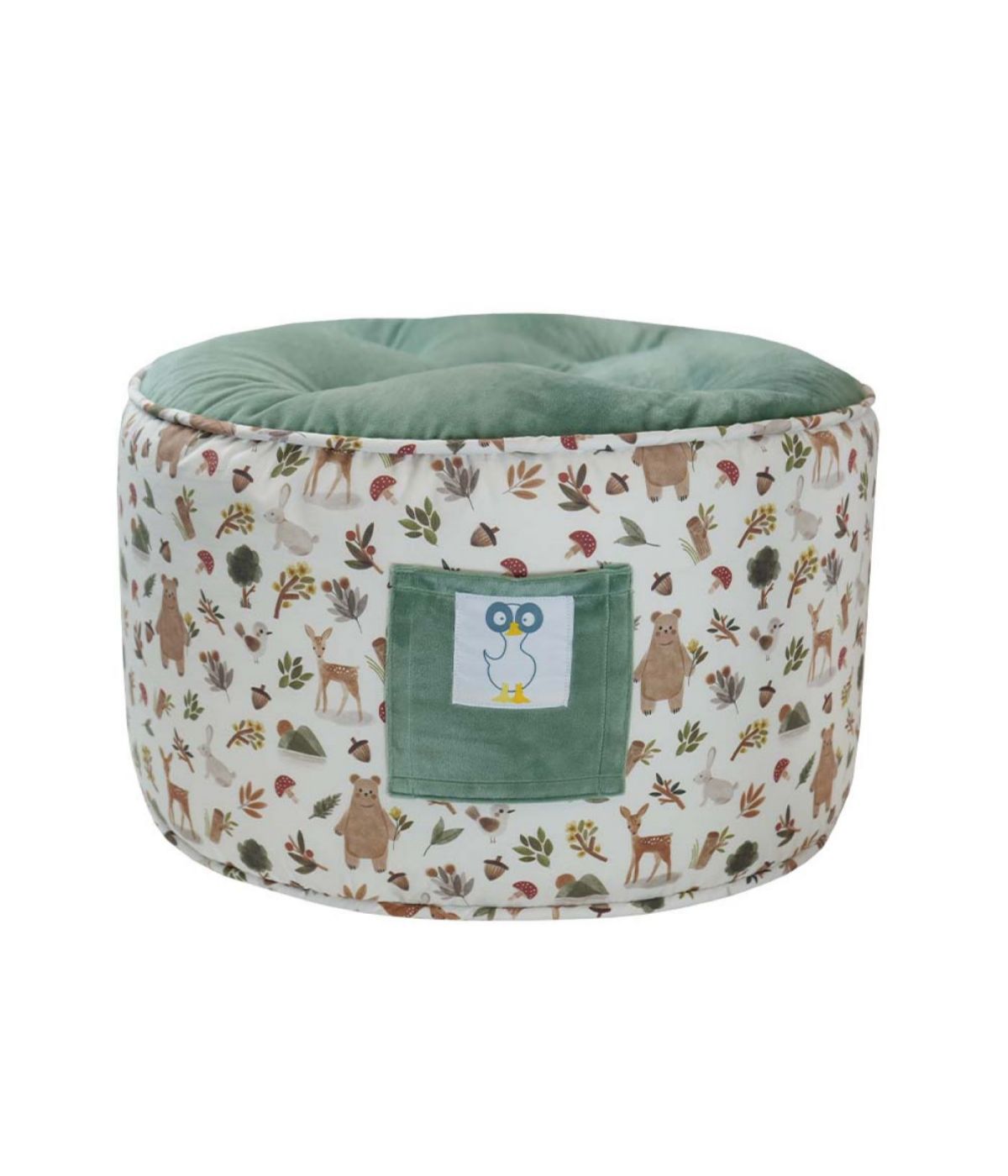  GooseWaddle Cedar Toddler Pouf Green - Green - Bonton