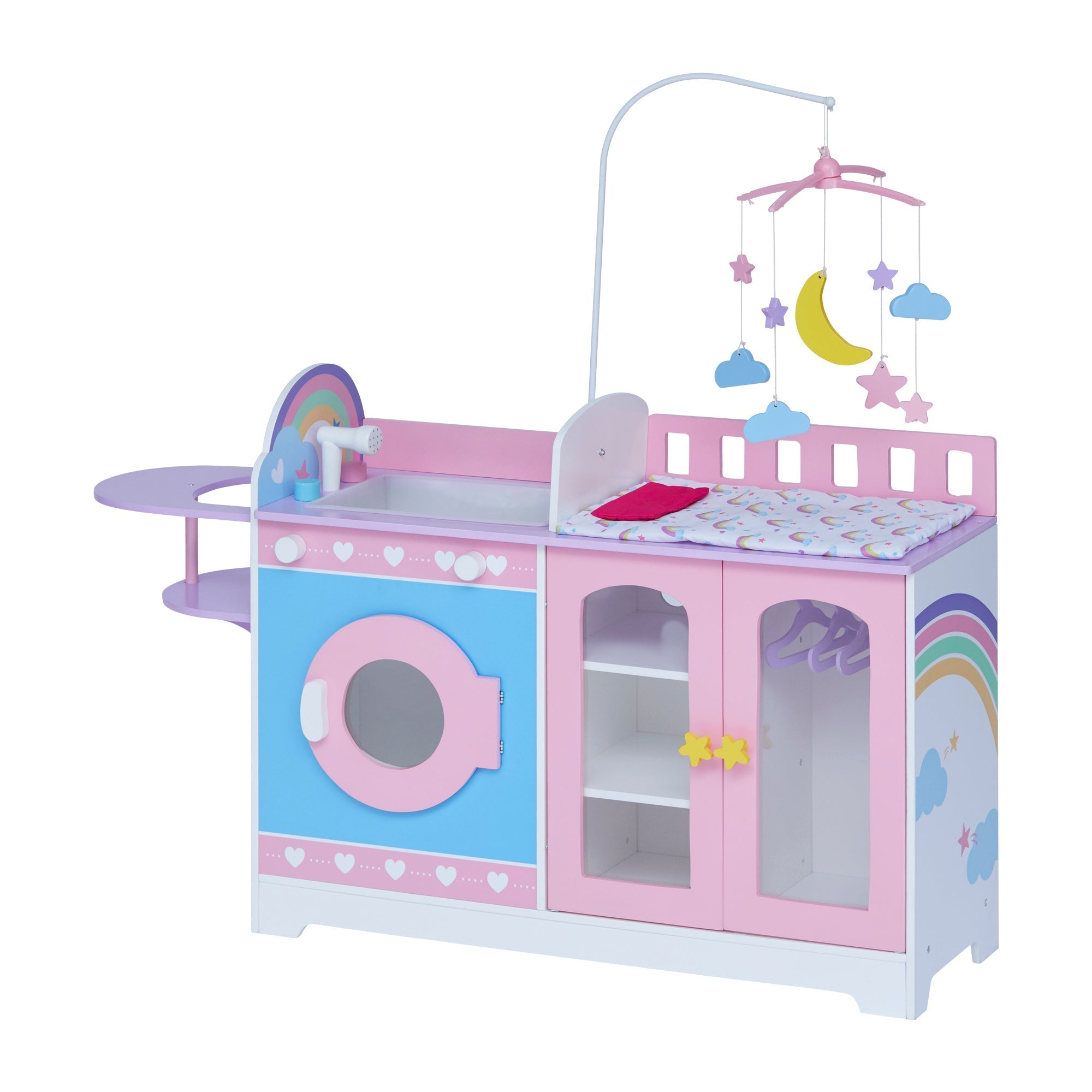  Teamson Kids Olivia's Little World - Olivia's Classic 6 In 1 Baby Doll Changing Station with Storage - Multi-color - Bonton