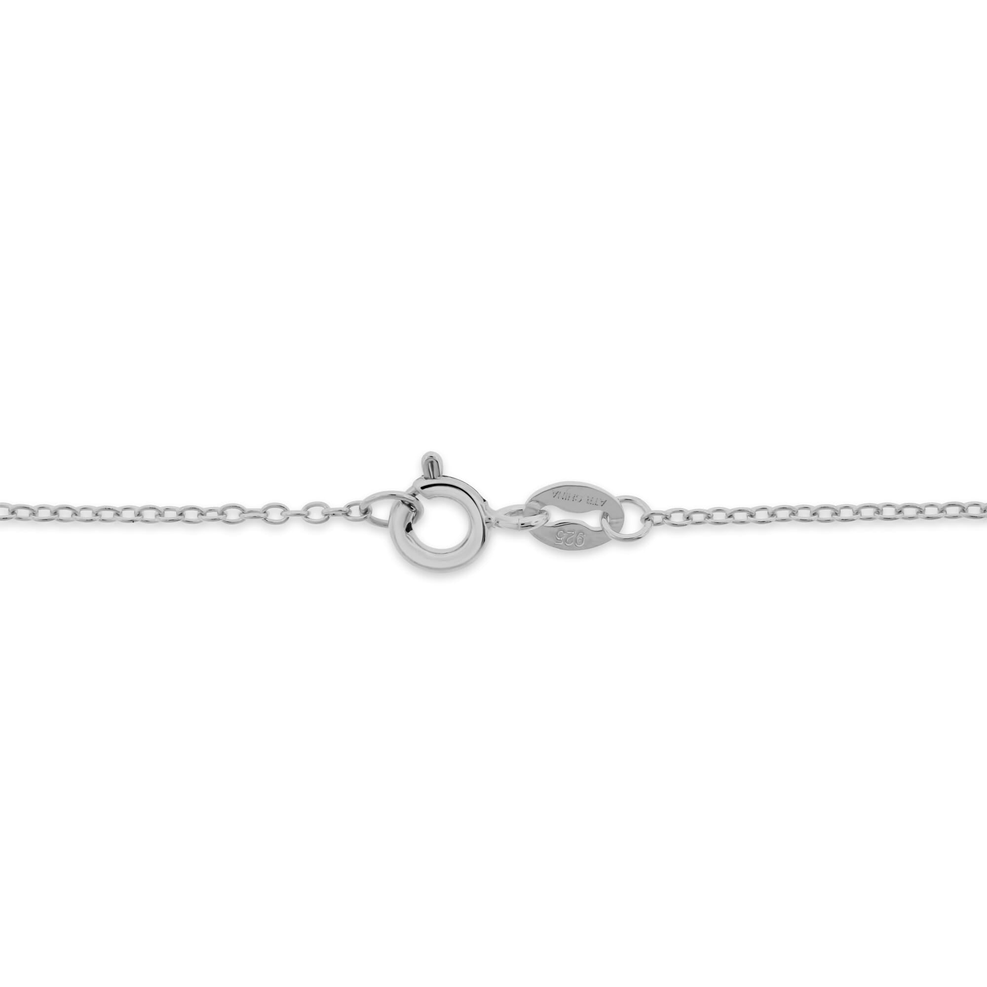  Meredith Leigh Designs Sterling Silver/Yellow Gold over Silver Paperclip Chain Necklace With Open CZ Heart Station - Clear stone - Bonton