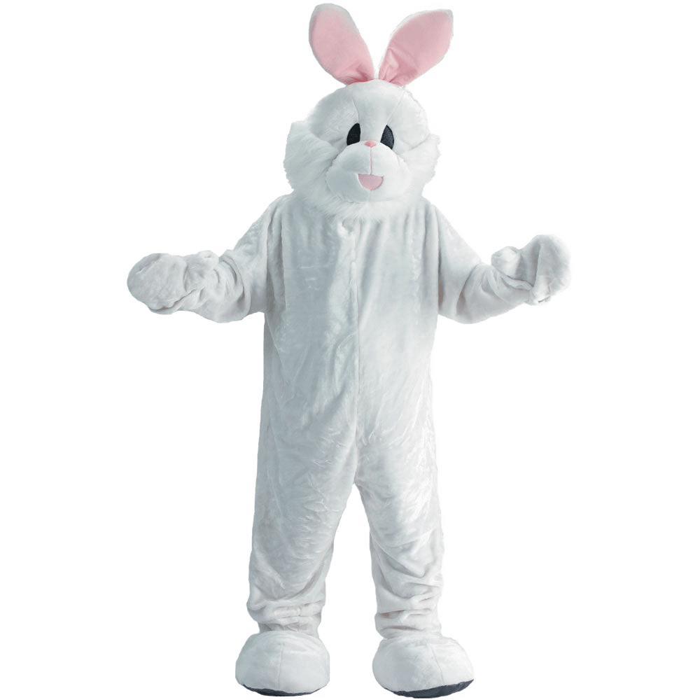  Dress Up America White Easter Bunny Mascot - Adults by Dress Up America - One Size - Bonton
