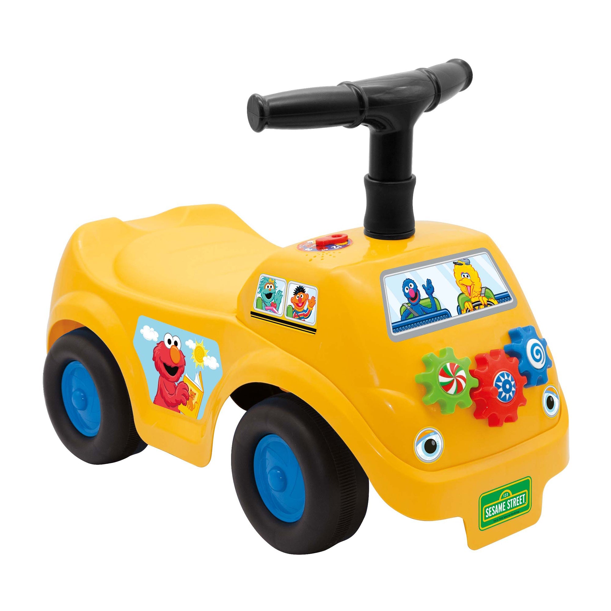  Kiddieland Kiddieland: Lights N' Sounds: Ride-On - Elmo - Sesame Street Interactive Foot To Floor Toy Vehicle, Folding Handle Bar, Toddlers, Ages 12-36 Months - Multi - Bonton