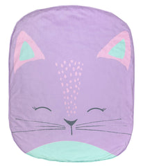 Kitty Stroller Blanket Purple/Pink/Mint