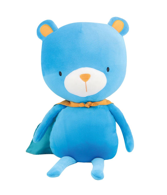 Bear with Cape Plush Doll Blue/Orange