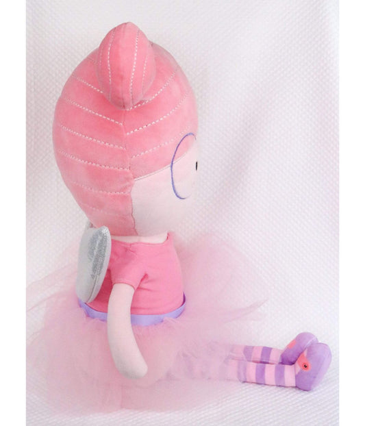 Meg Fairy Plush Doll with Dress/Wings Pink/Purple