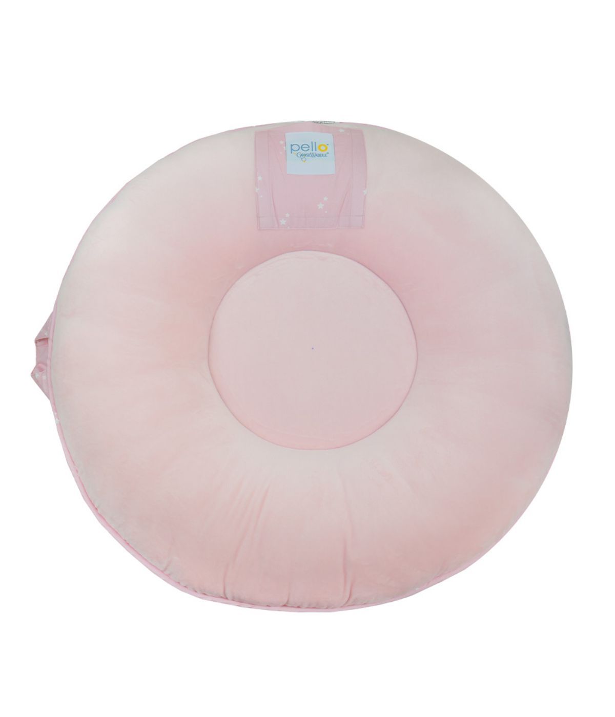Estelle Pink Floor Cushion Pink/White