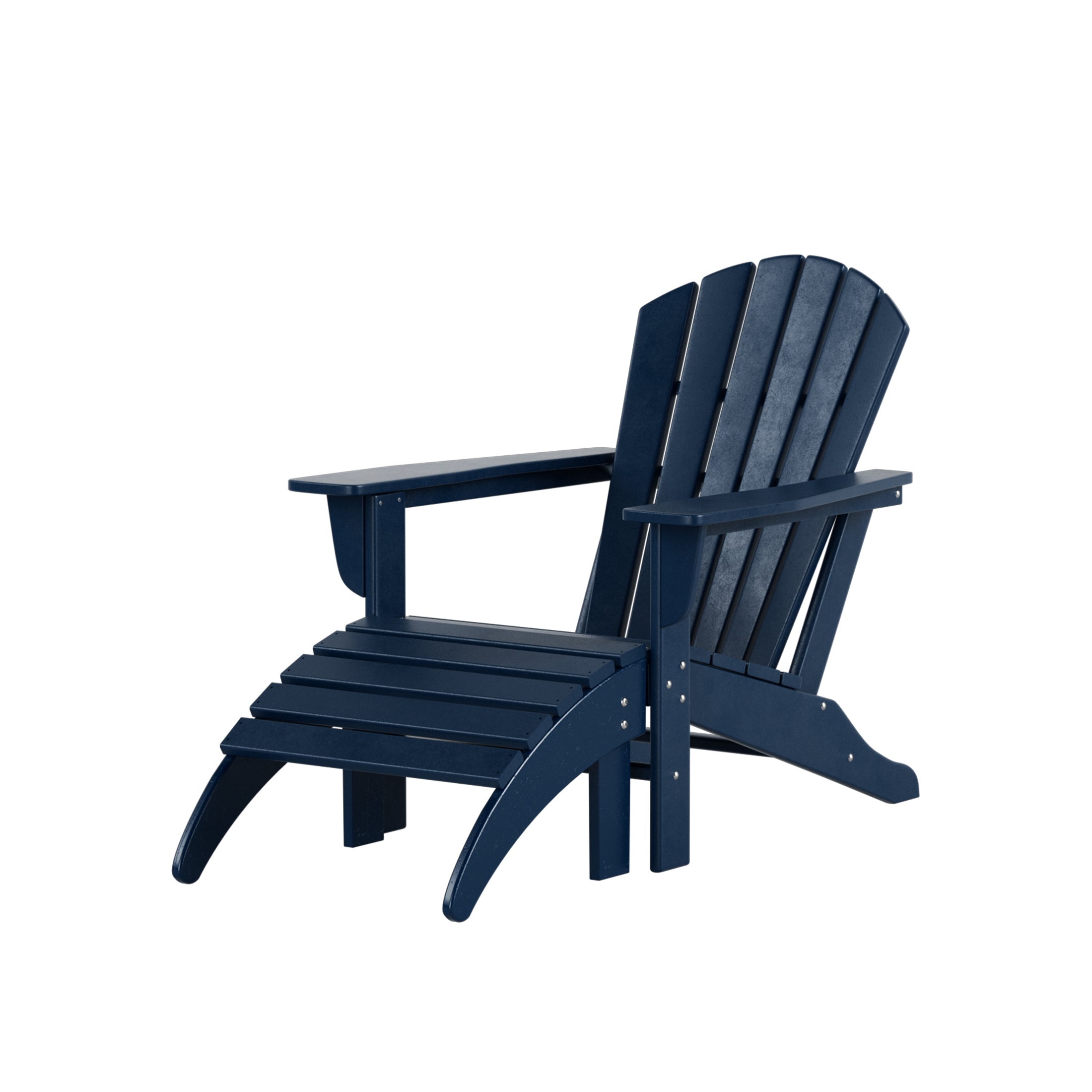  Westin Furniture Altura Outdoor Adirondack Chair with Ottoman 2-Piece Set - Turquoise - Bonton