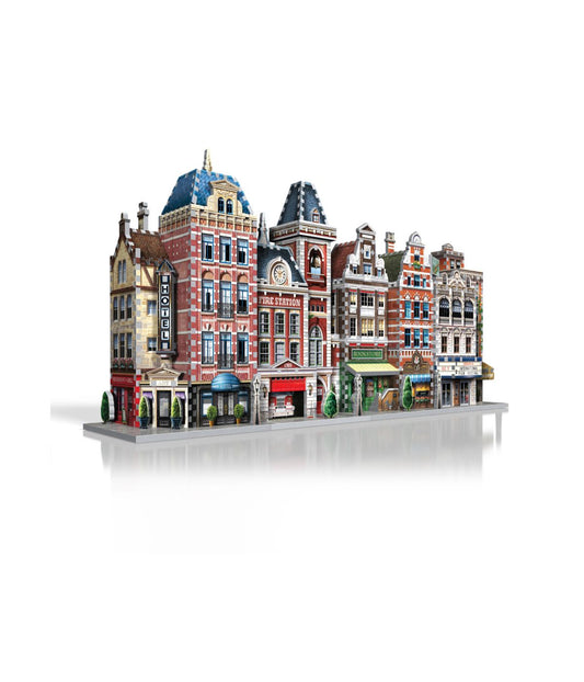 Urbania Collection - 4 3D Puzzles: Hotel, Cinema, Cafe, and Fire Station: 1165 Pcs Multi