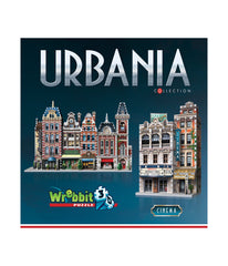 Urbania Collection - 4 3D Puzzles: Hotel, Cinema, Cafe, and Fire Station: 1165 Pcs Multi