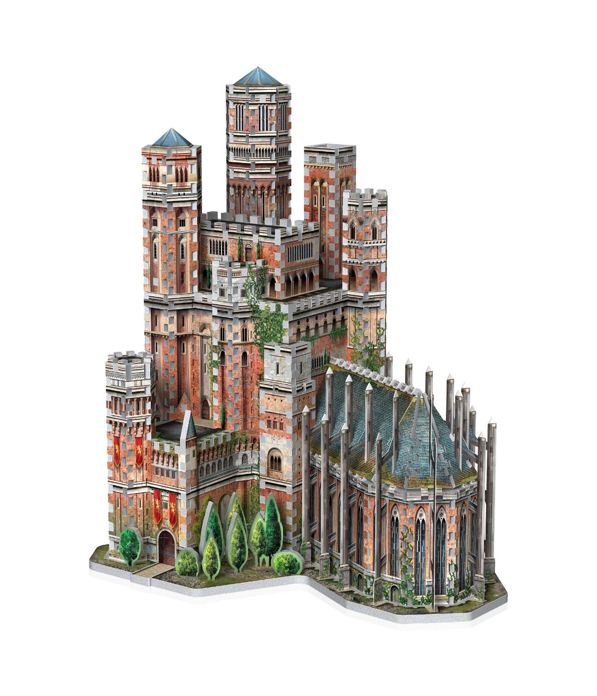  Game of Thrones - 2 3D Puzzles: The Red Keep and Winterfell: 1755 Pcs Multi - Multi - Bonton