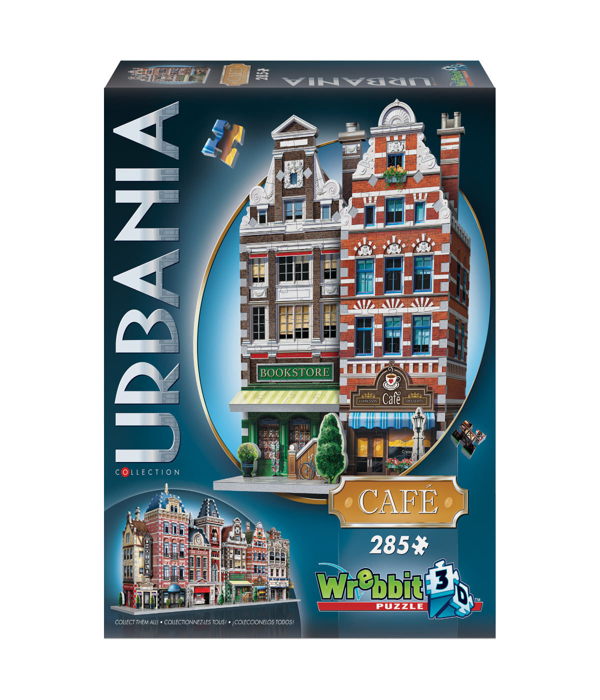 Urbania Collection - Cafe 3D Puzzle: 285 Pcs Multi