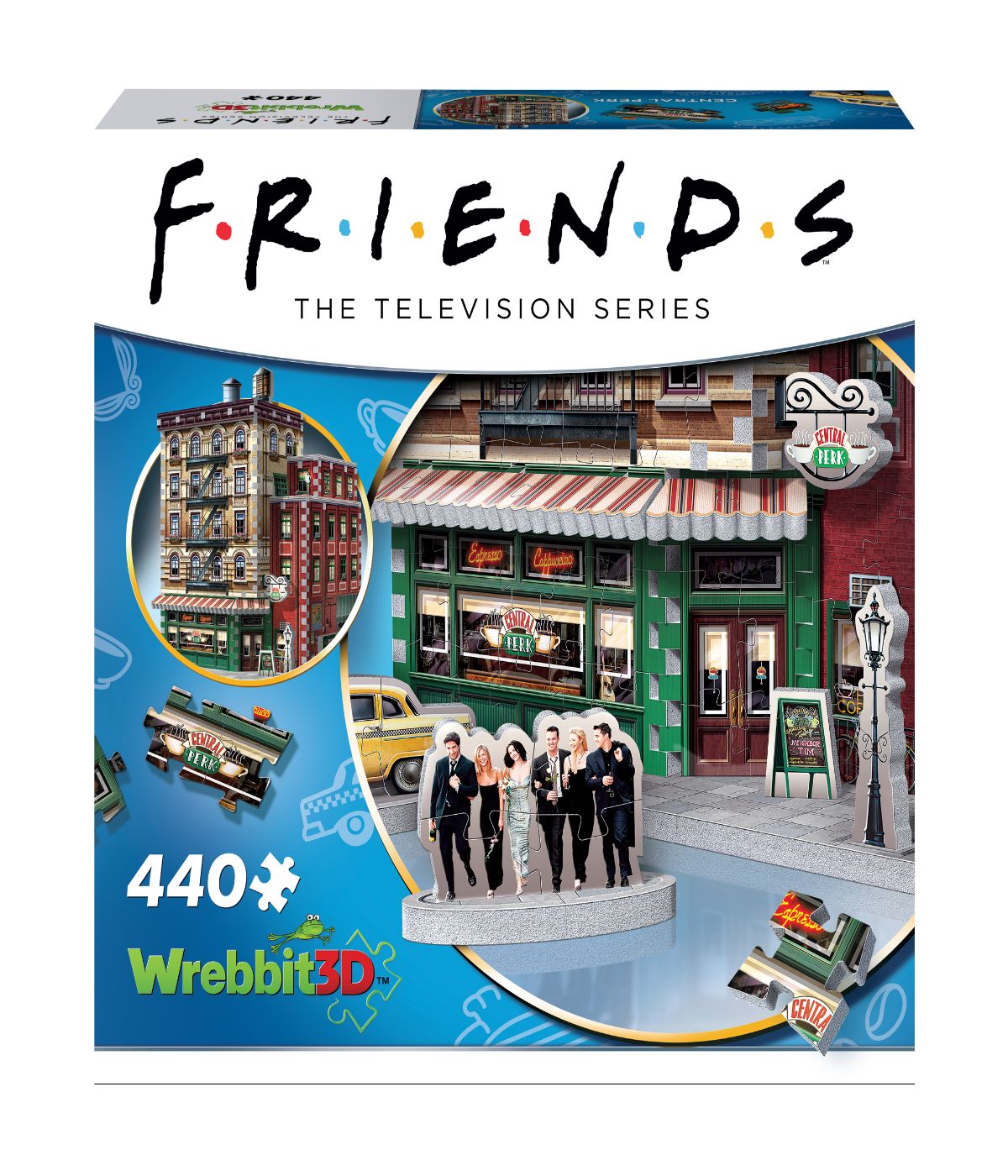  Friends - Central Perk 3D Jigsaw Puzzle: 440 Pcs Multi - Multi - Bonton