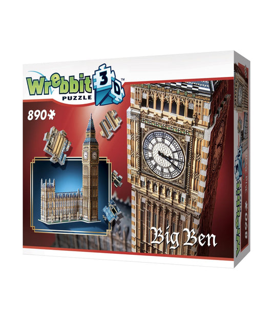 Big Ben 3D Puzzle: 890 Pcs Multi