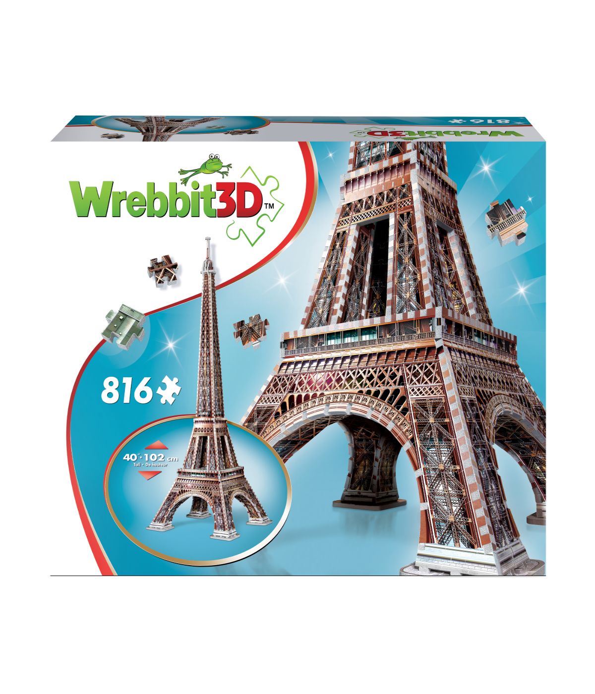  Eiffel Tower 3D Puzzle: 816 Pcs Multi - Multi - Bonton