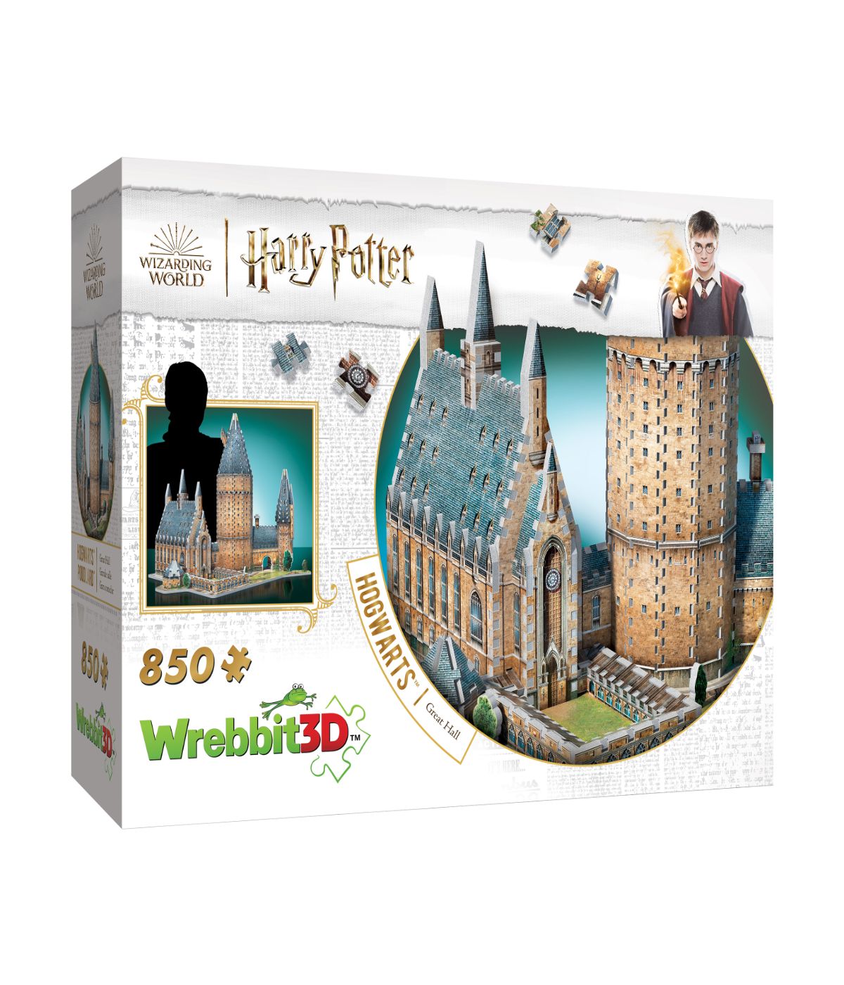  Harry Potter Collection - Hogwarts - Great Hall 3D Puzzle: 850 Pcs Multi - Multi - Bonton