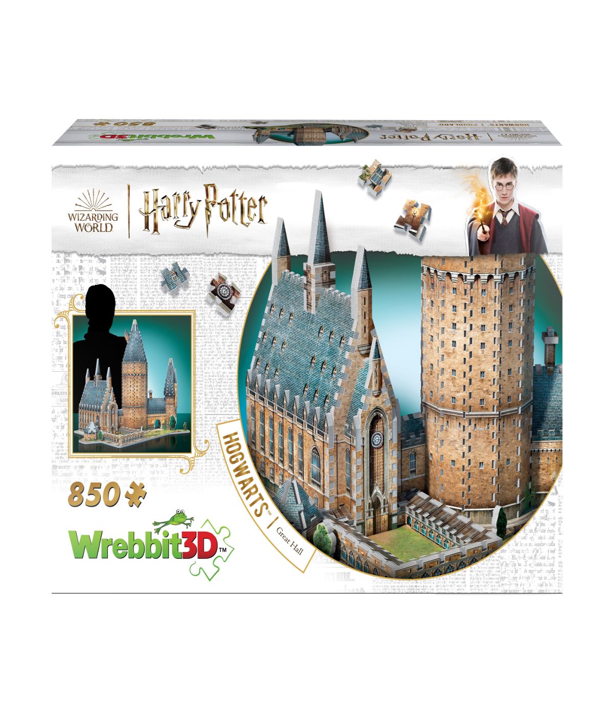  Harry Potter Collection - Hogwarts - Great Hall 3D Puzzle: 850 Pcs Multi - Multi - Bonton