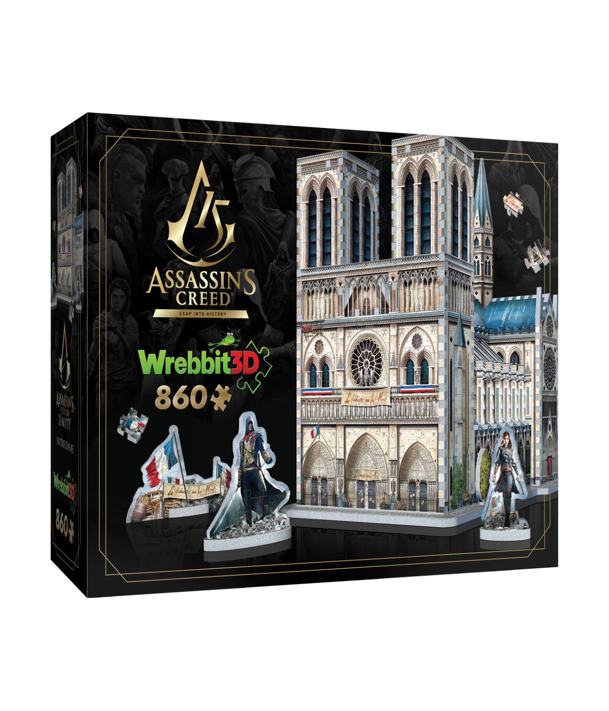  Assassin's Creed Unity - Notre-Dame 3D Puzzle: 860 Pcs Multi - Multi - Bonton