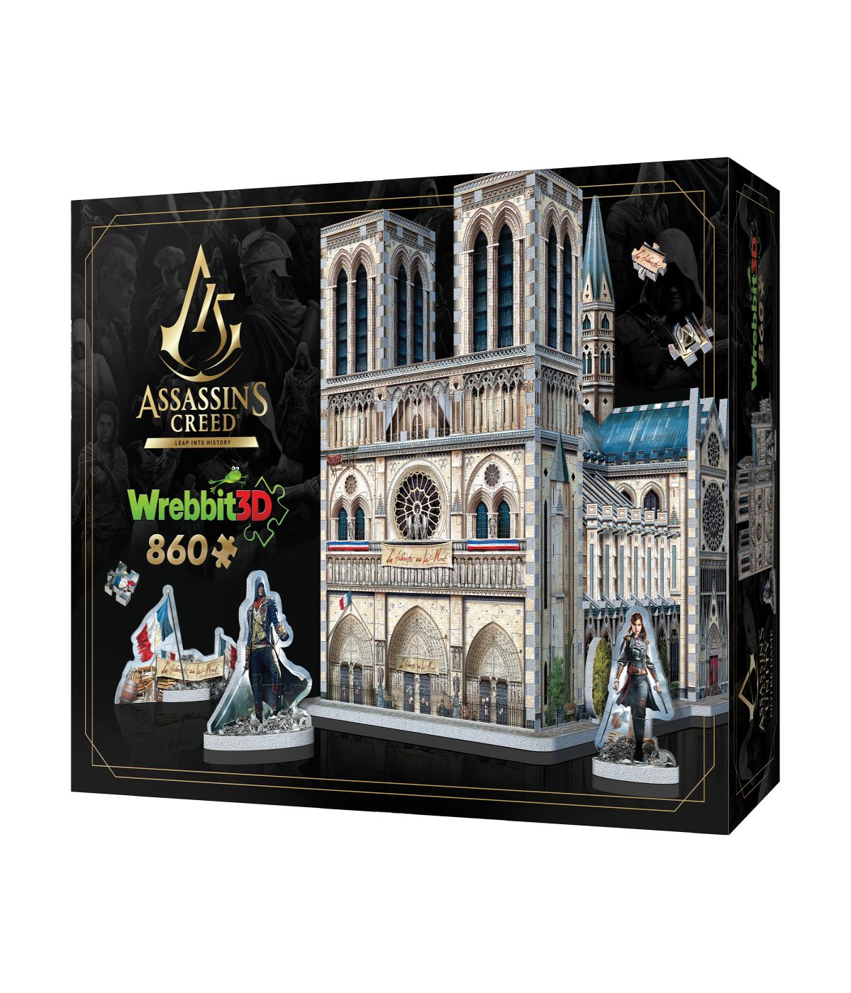  Assassin's Creed Unity - Notre-Dame 3D Puzzle: 860 Pcs Multi - Multi - Bonton