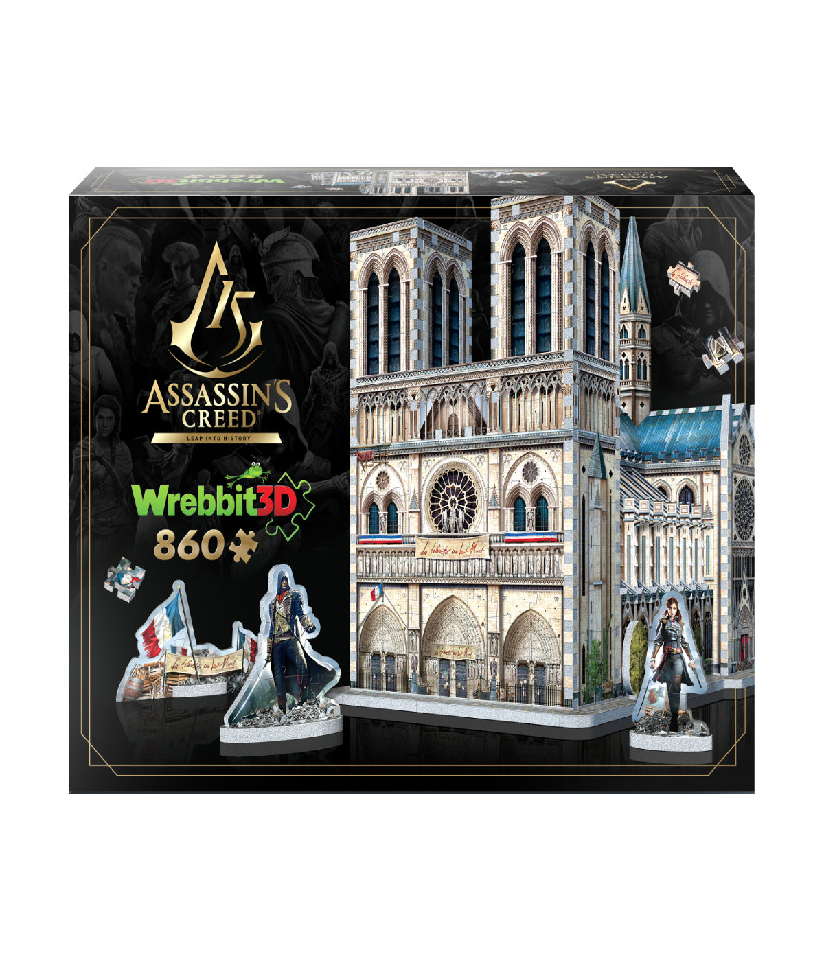  Assassin's Creed Unity - Notre-Dame 3D Puzzle: 860 Pcs Multi - Multi - Bonton