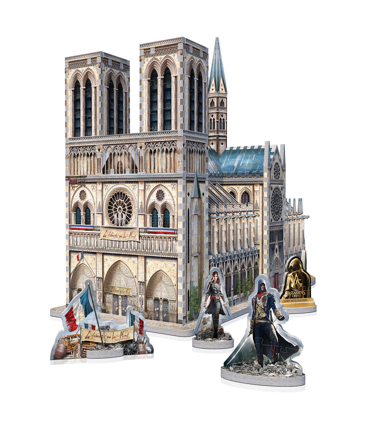  Assassin's Creed Unity - Notre-Dame 3D Puzzle: 860 Pcs Multi - Multi - Bonton