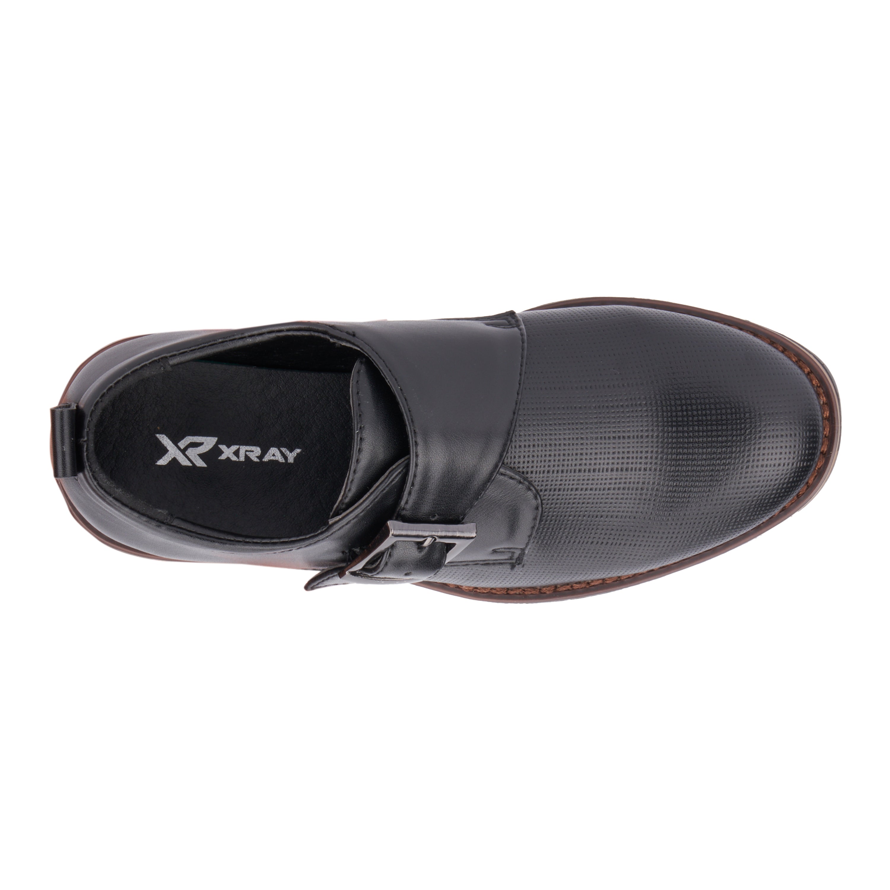  Xray Footwear Boy's Joey Dress Monk Straps - Black - Bonton