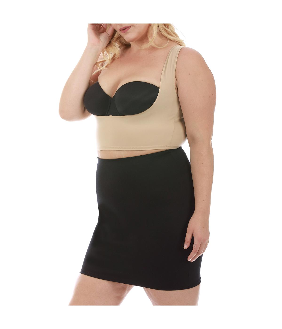  InstantFigure Shapewear Slip Skirt - Plus - Black - Bonton