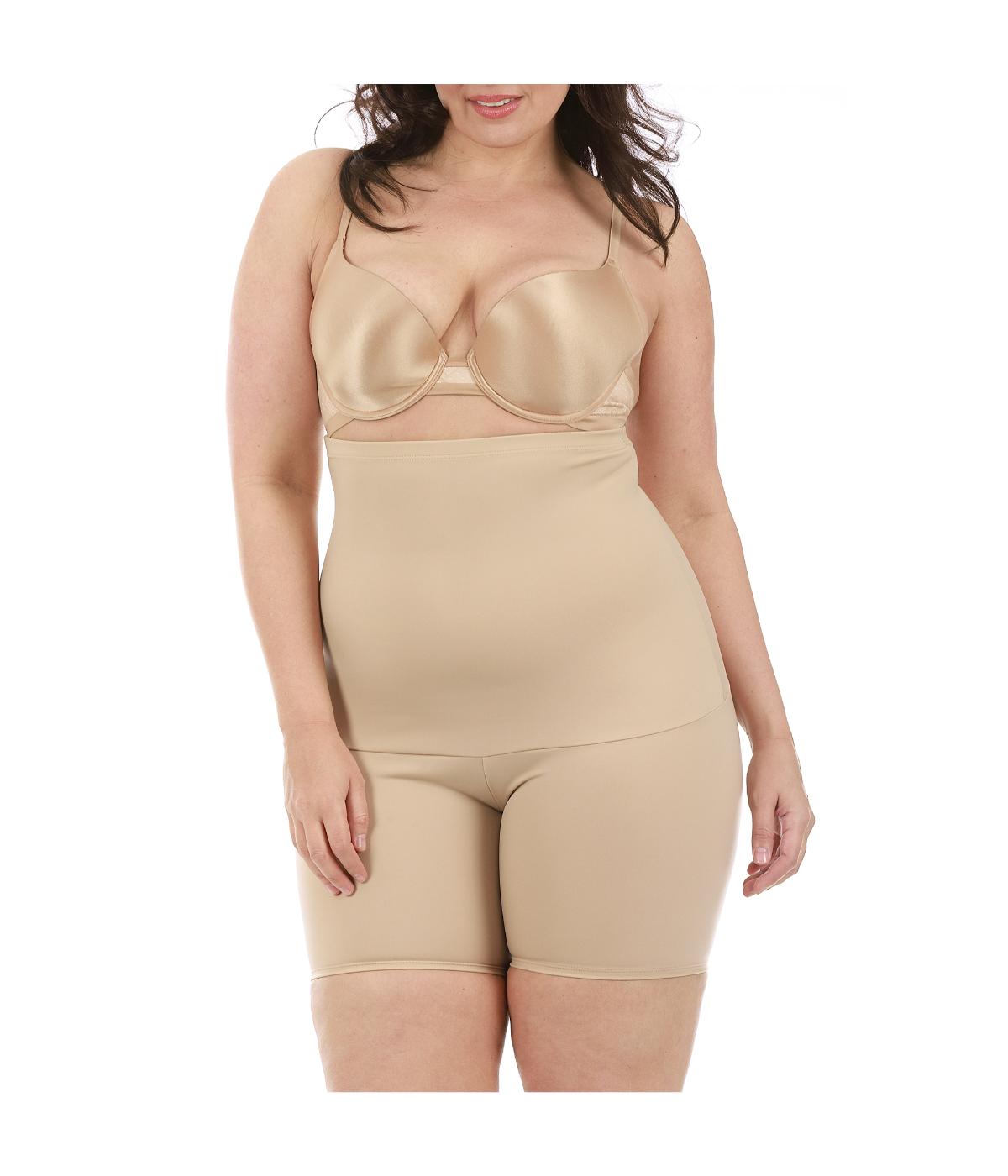  InstantFigure Hi-Waist Shapewear Booty Shorts - Plus - Nude - Bonton