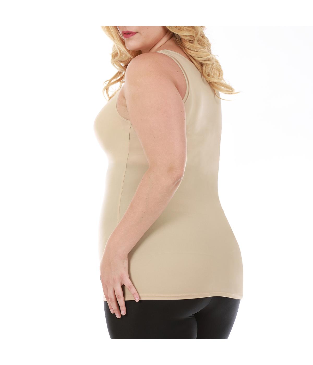  InstantFigure Shirred Bust Shapewear Tank Top - Plus - Nude - Bonton