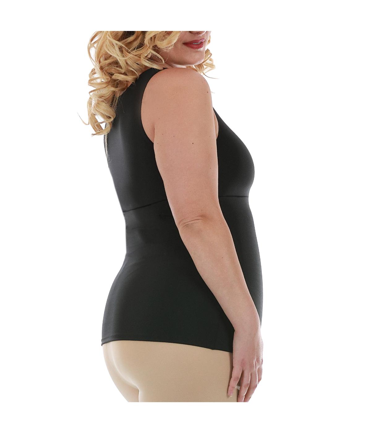  InstantFigure Empire Seam Shapewear Tank Top - Plus - Black - Bonton