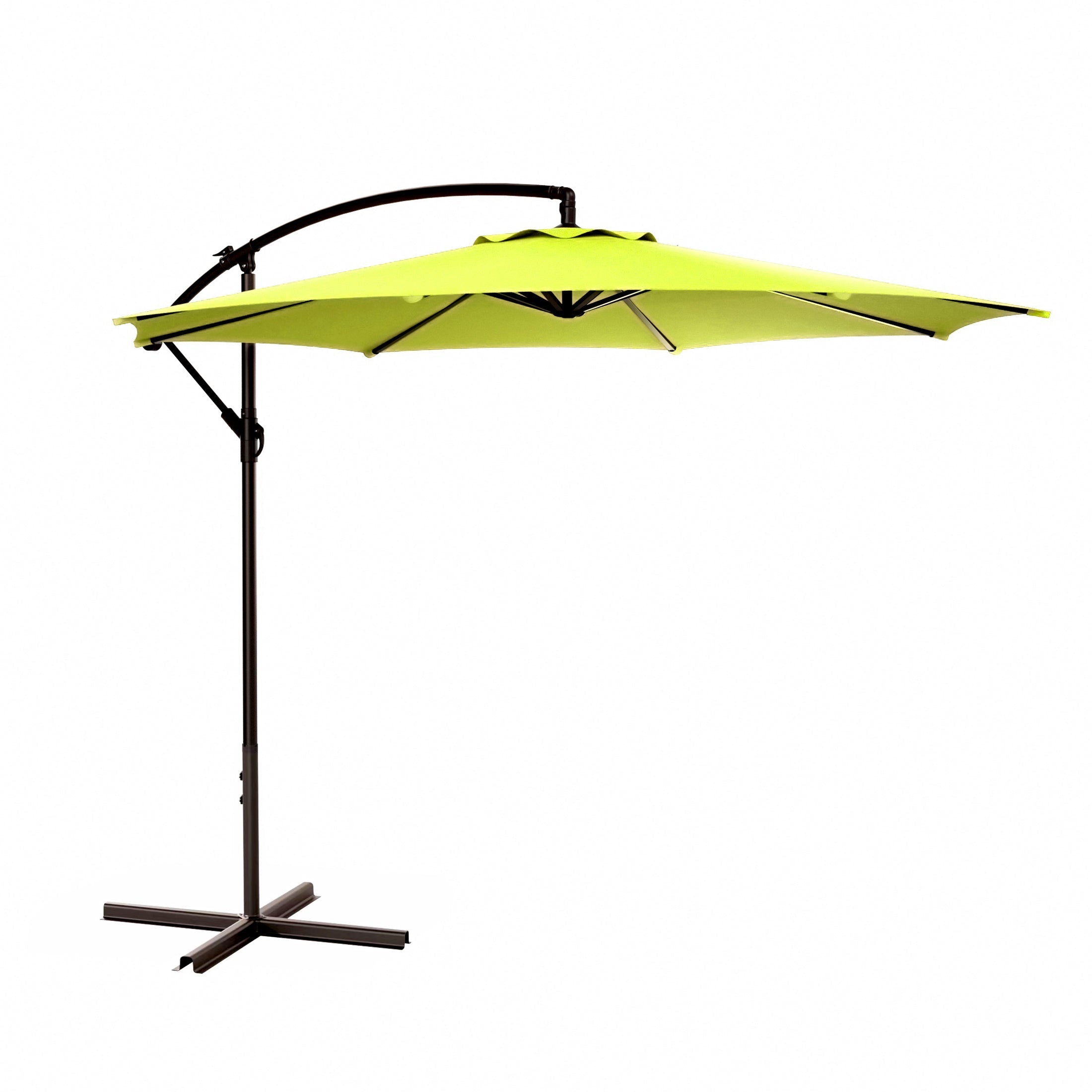  Westin Furniture 10 Ft Outdoor Patio Cantilever Offset Umbrella - Dark Green - Bonton