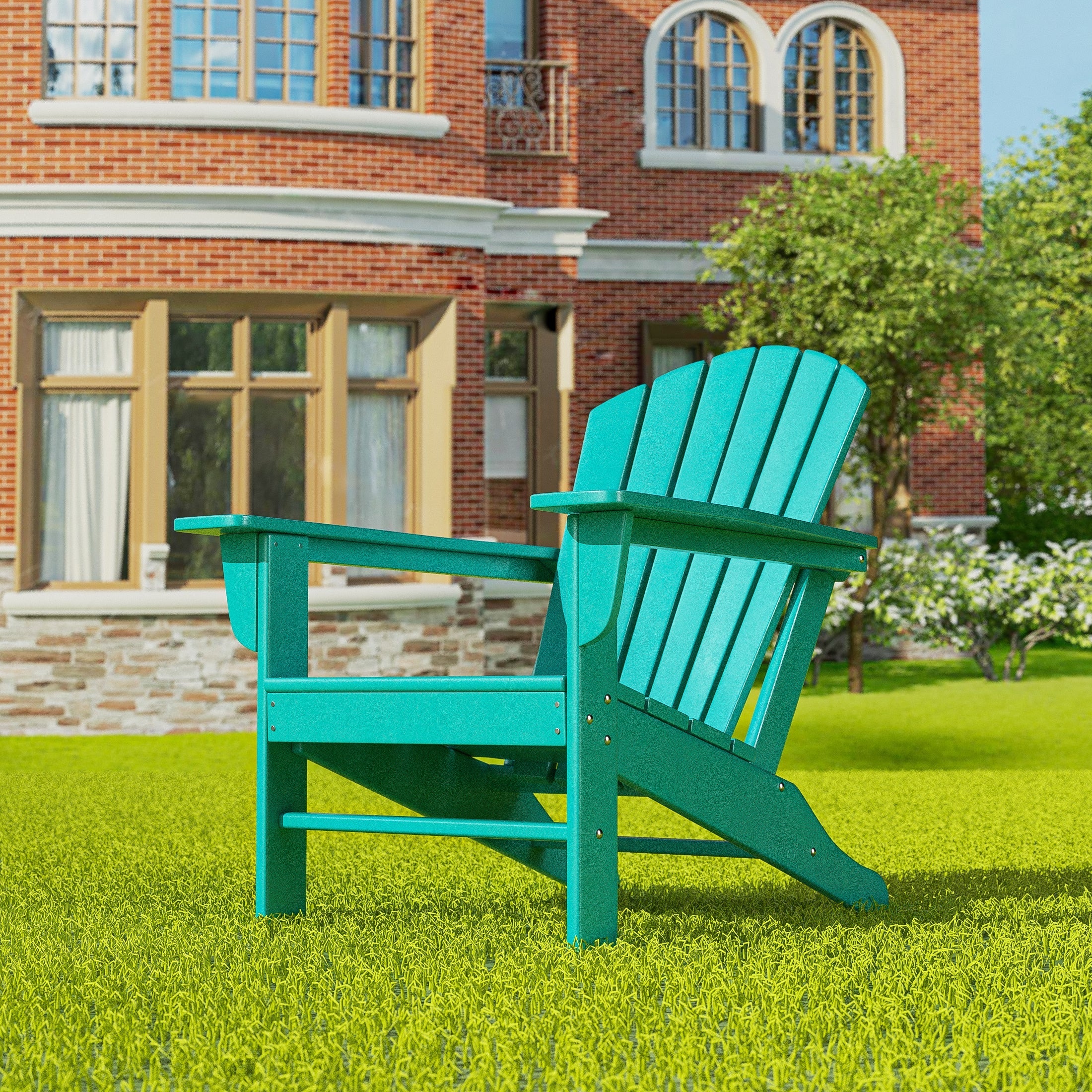  Westin Furniture Outdoor Adirondack Chair - Navy Blue - Bonton