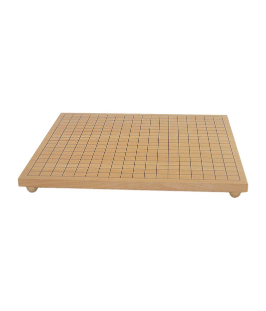 Maple Wood Veneer Go Board with Wooden Ball Feet Multi