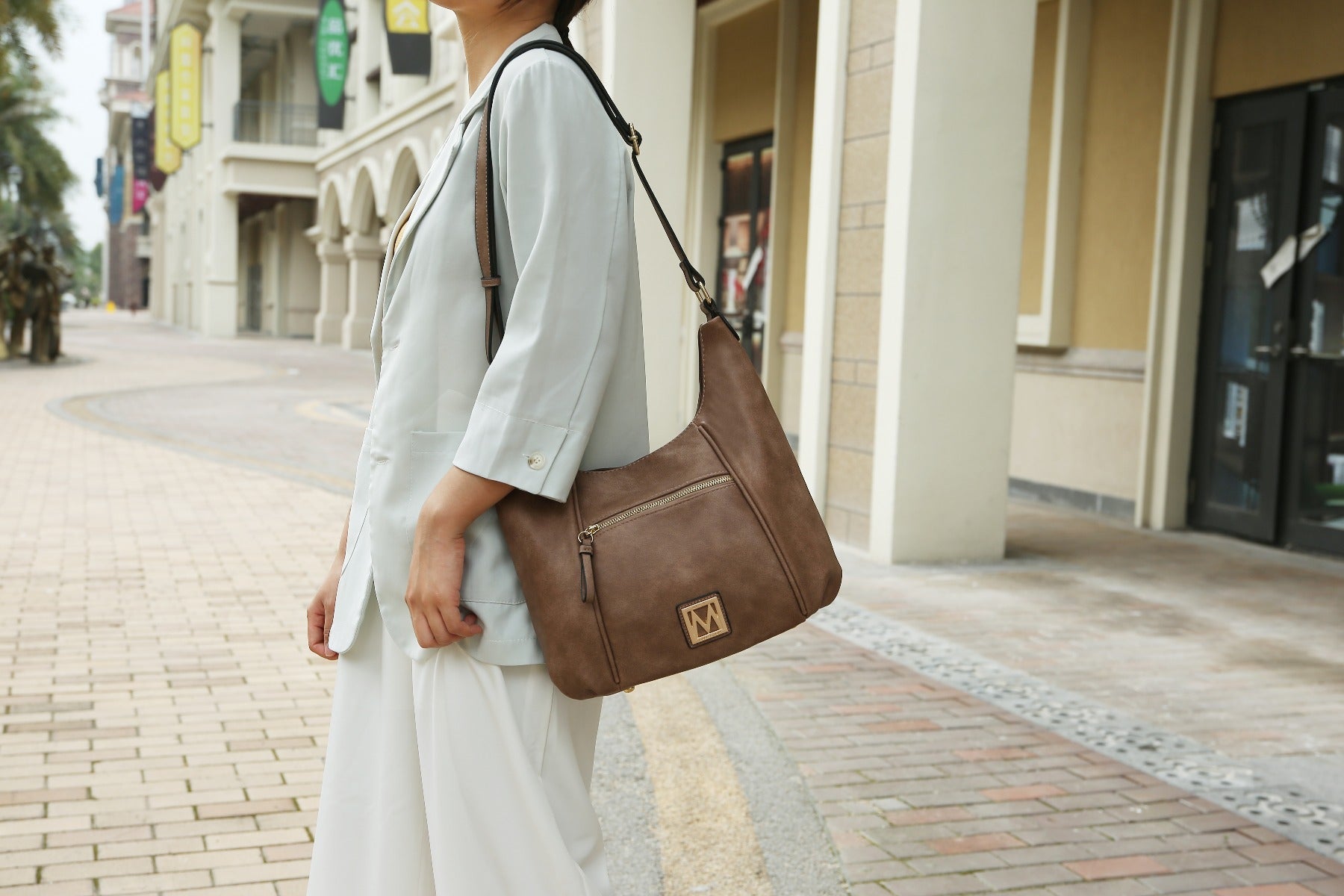  MKF Collection Daniela Hobo Bag - Taupe - Bonton