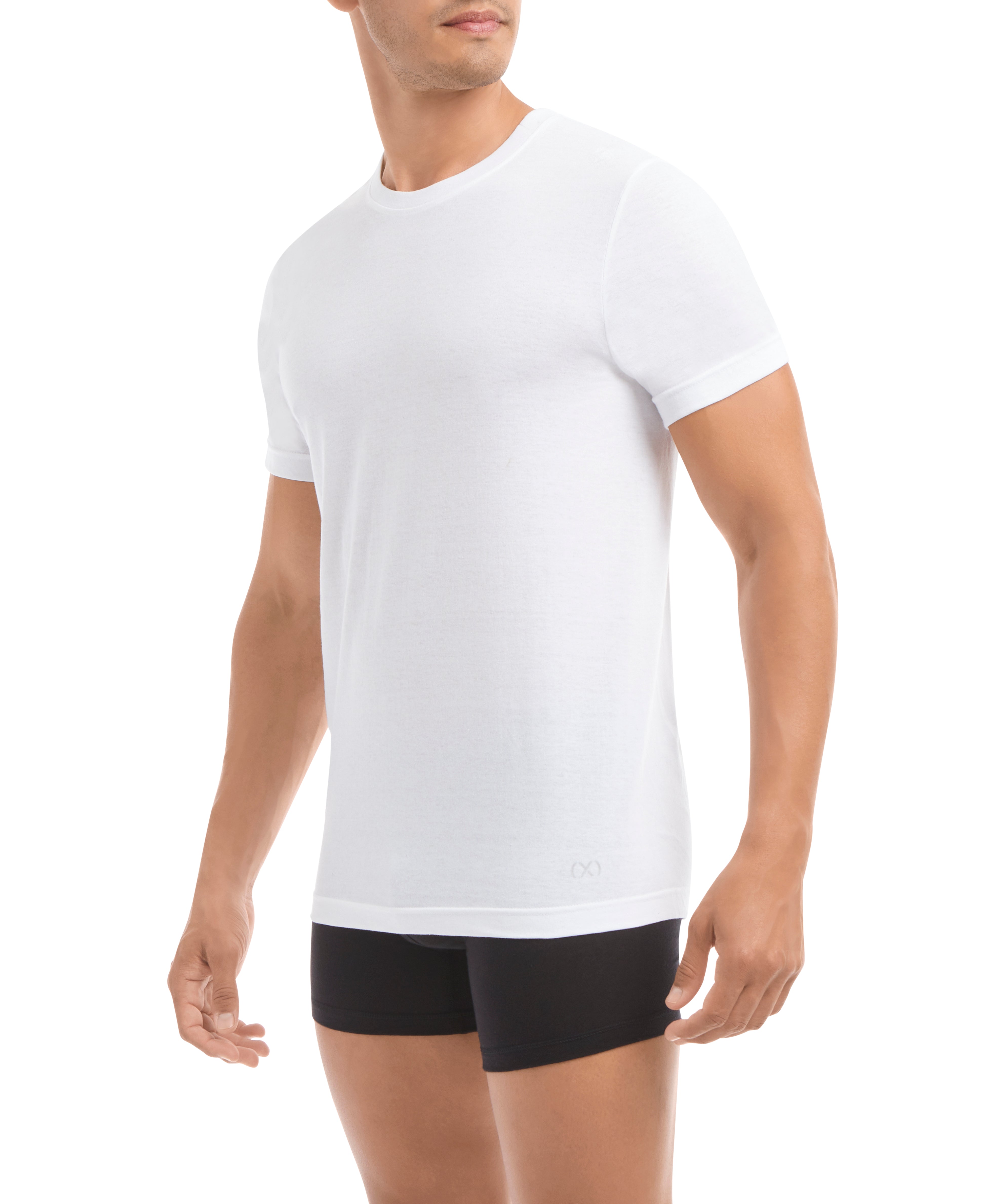  2xist Performance Cotton 3 Pack Crew Neck Tee - White - Bonton