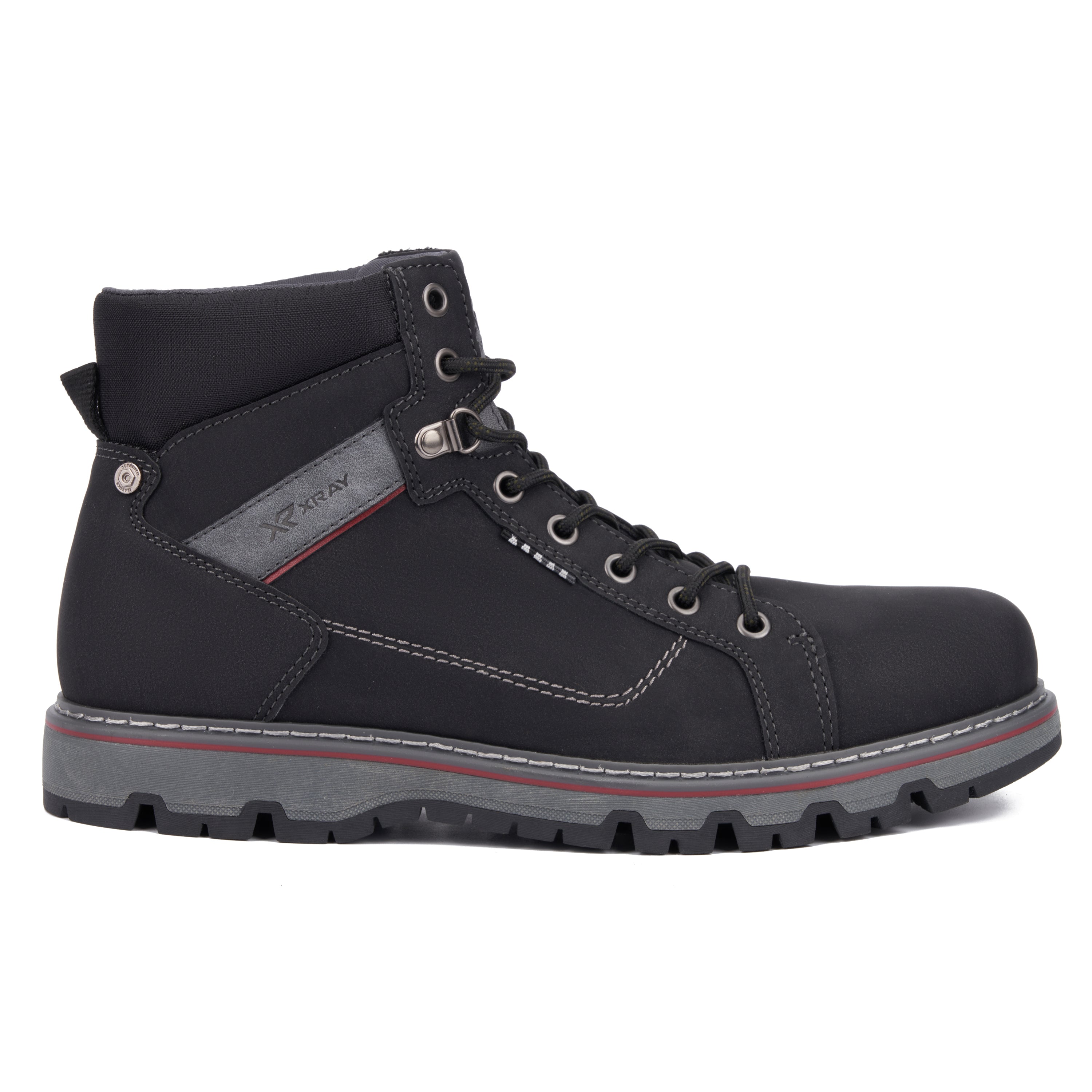  Men's Caden Combat Boots - BLACK - Bonton