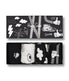  Happy Socks 4-Pack Black And White Socks Gift Set Multi - Multi - Bonton
