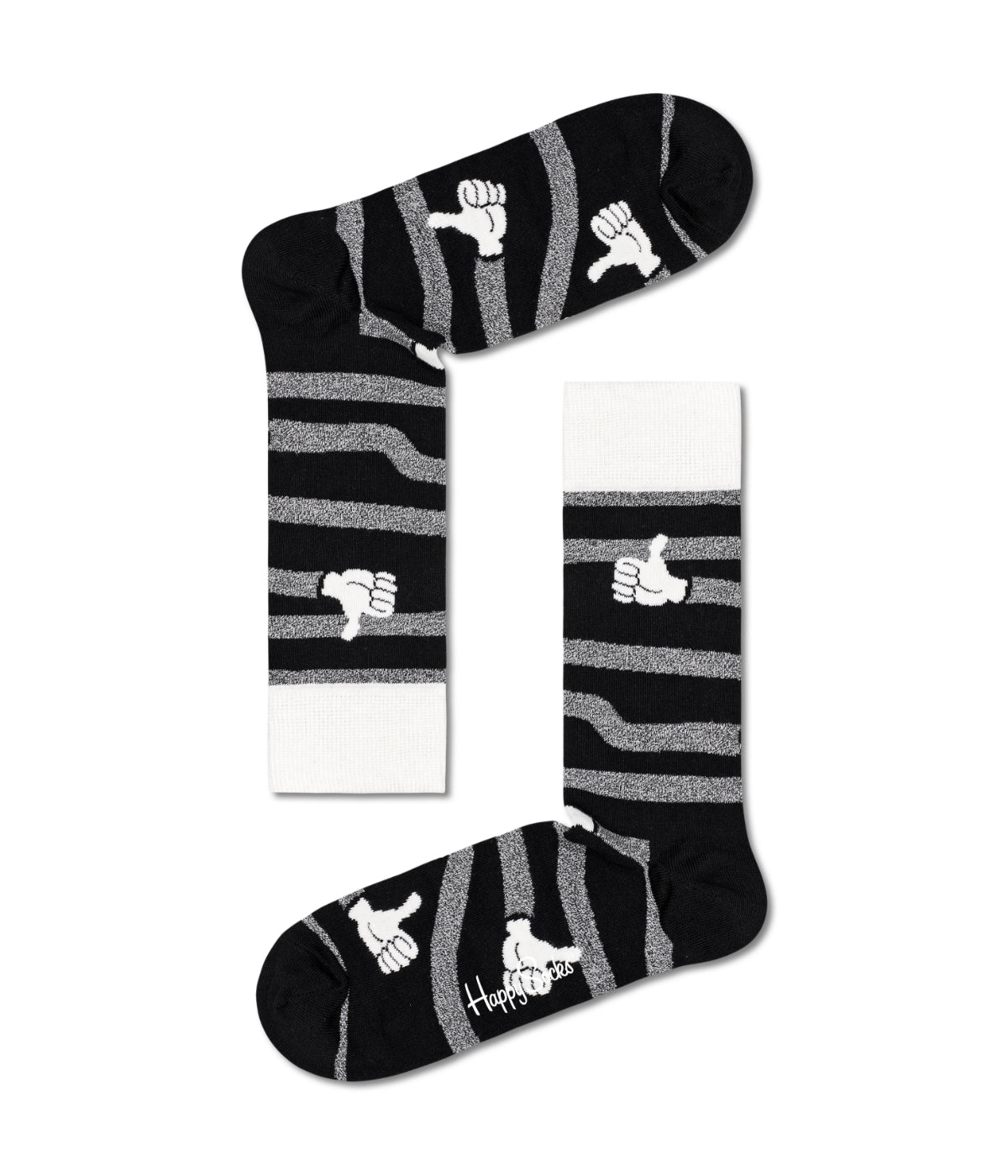  Happy Socks 4-Pack Black And White Socks Gift Set Multi - Multi - Bonton