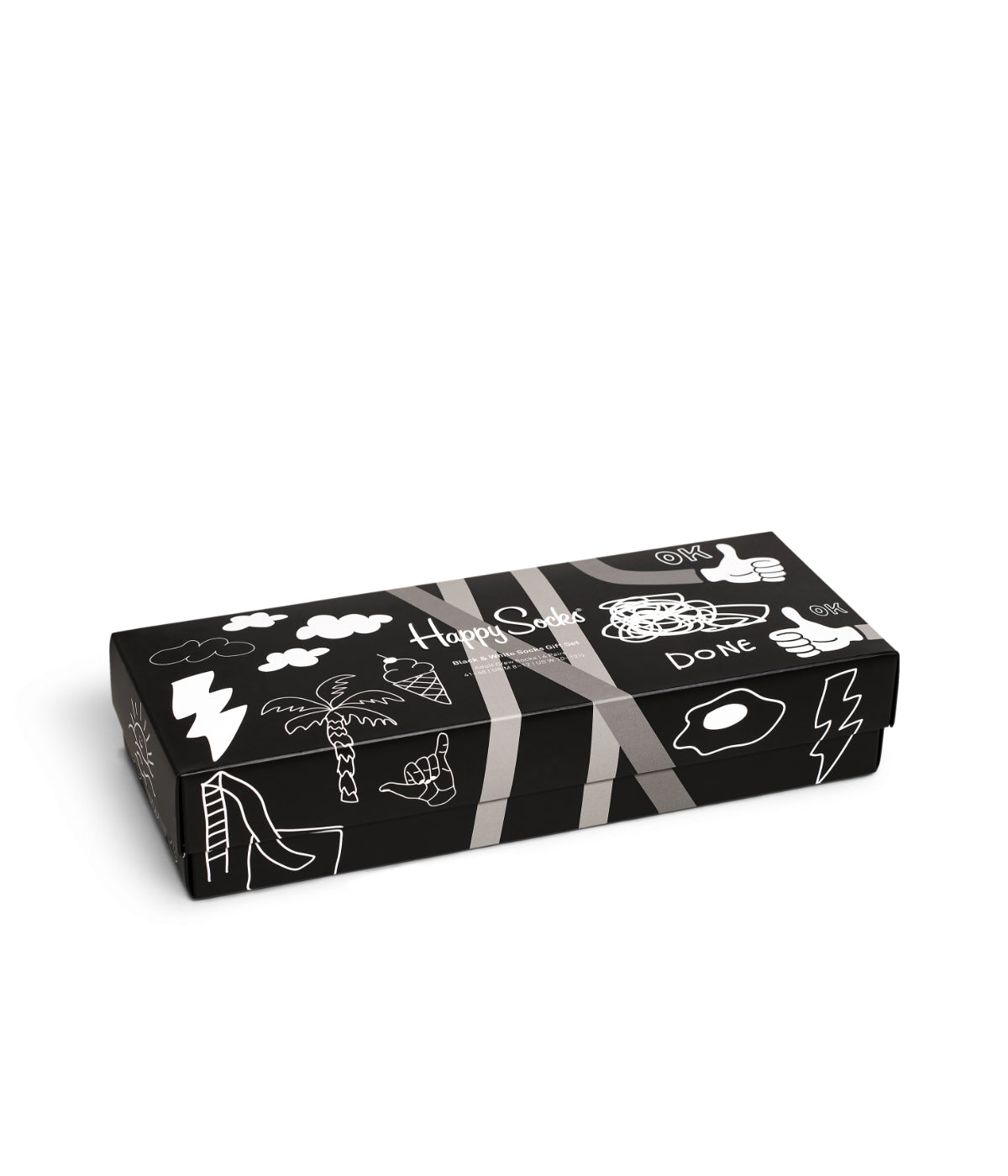  Happy Socks 4-Pack Black And White Socks Gift Set Multi - Multi - Bonton