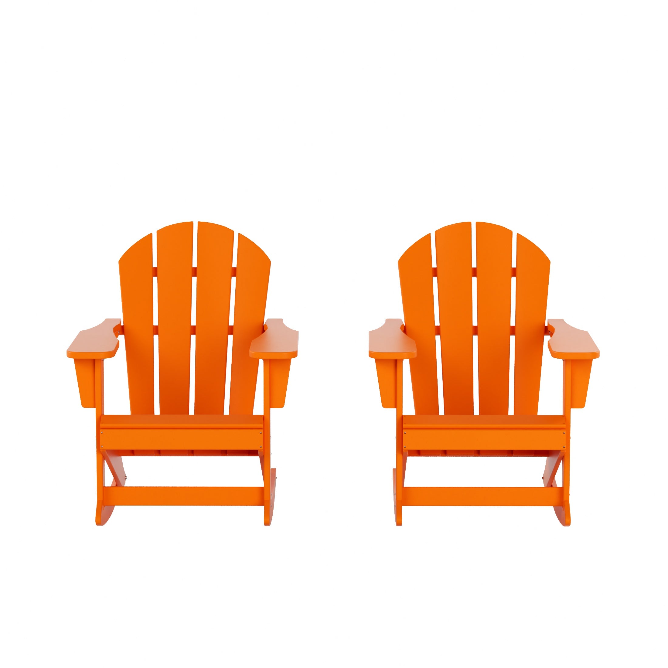  Westin Furniture Outdoor Patio Porch Rocking Adirondack Chair, Set of 2 - Gray - Bonton